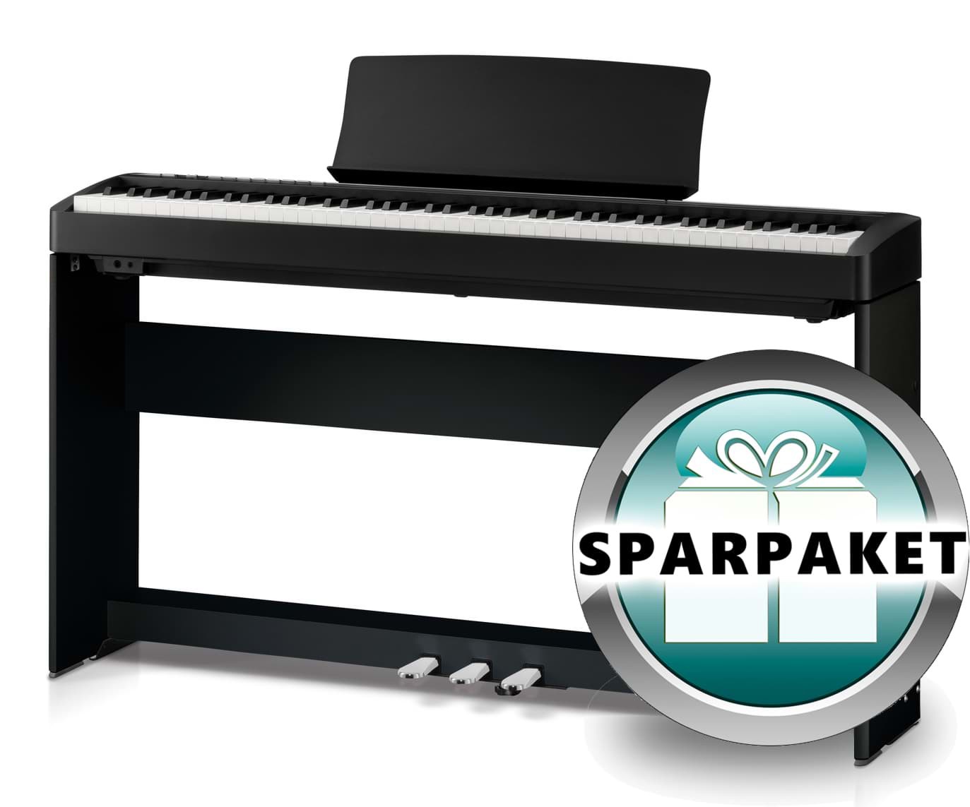 Kawai ES-120 B Digitalpiano - Schwarz Sparpaket
